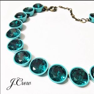 J Crew heavy large turquoise necklace